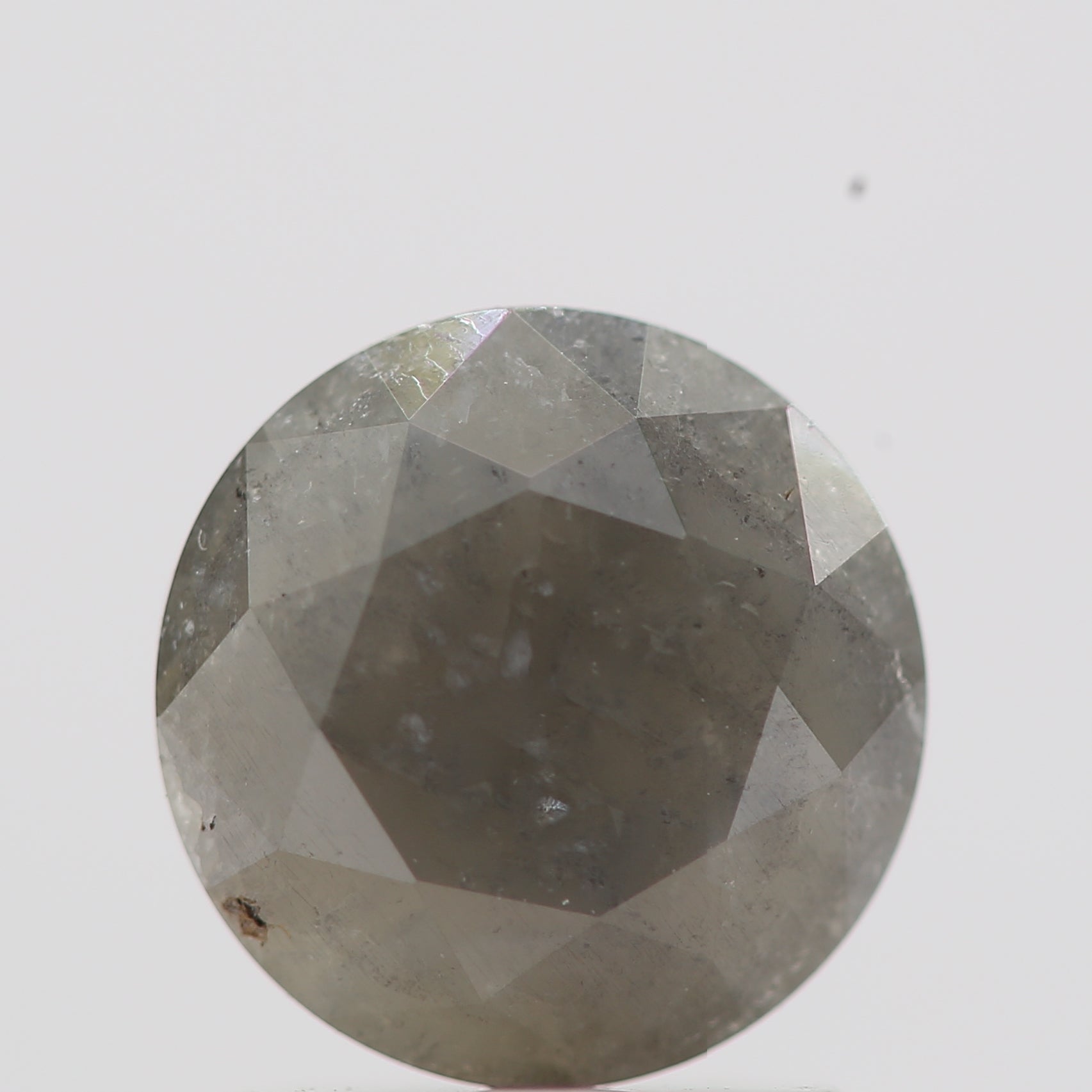 1.05 Carat Fancy Gray Rustic Round Brilliant Cut Natural Loose Diamond